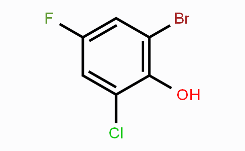 CAS No. 886499-83-8, 2-Bromo-6-chloro-4-fluorophenol