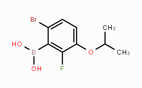 CAS No. 1072951-99-5, 6-Bromo-2-fluoro-3-isopropoxyphenylboronic acid