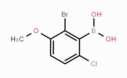 CAS No. 957062-90-7, 2-Bromo-6-chloro-3-methoxyphenylboronic acid