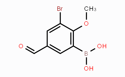 CAS No. 1072951-80-4, 3-Bromo-5-formyl-2-methoxyphenylboronic acid