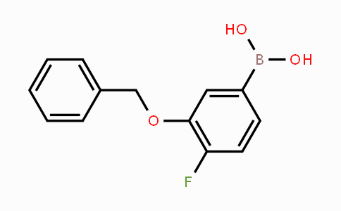 CAS No. 957034-74-1, 3-(Benzyloxy)-4-fluorophenylboronic acid