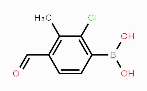 CAS No. 1451391-36-8, 2-Chloro-4-formyl-3-methylphenylboronic acid