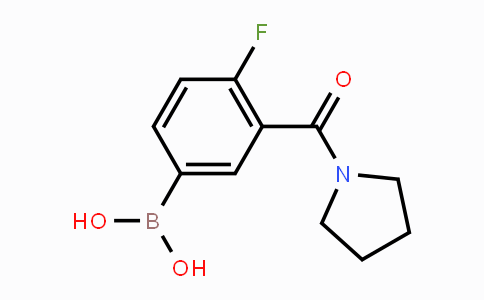 CAS No. 874219-31-5, 4-Fluoro-3-(pyrrolidine-1-carbonyl)phenylboronic acid