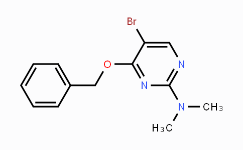 CAS No. 205672-20-4, 4-Benzyloxy-5-bromo-2-(N,N-dimethylamino)pyrimidine