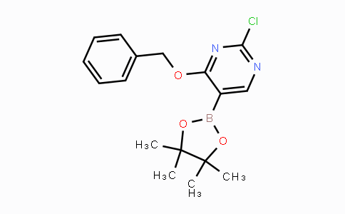 CAS No. 1073354-22-9, 4-Benzyloxy-2-chloropyrimidine-5-boronic acid pinacol ester