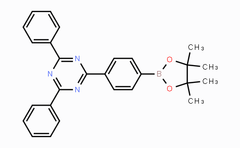CAS No. 1219956-23-6, 2,4-diphenyl-6-(4-(4,4,5,5-tetramethyl-1,3,2-dioxaborolan-2-yl)phenyl)-1,3,5-triazine
