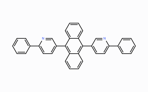 CAS No. 1257879-34-7, 9,10-双（6-苯基吡啶-3-基）蒽