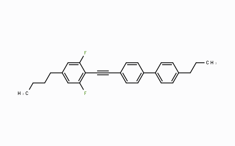 CAS No. 221526-79-0, 4-丁基-2,6-二氟-4'-（4-丙基苯基）-二苯乙炔