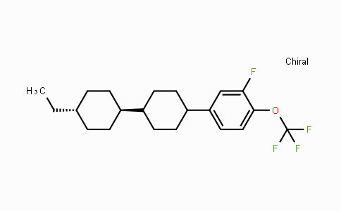 CAS No. 139395-96-3, 2-Fluoro-4-[(trans,trans)-4'-ethyl[1,1'-bicyclohexyl]-4-yl]-1-(trifluoromethoxy)benzene