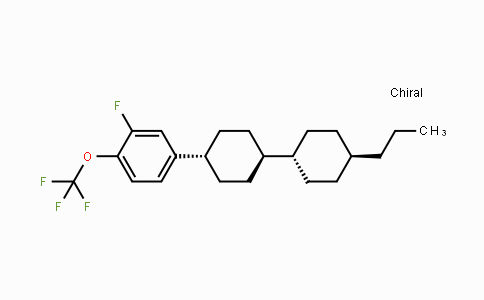 CAS No. 137810-19-6, [trans(trans)]-2-Fluoro-4-(4'-propyl[1,1'-bicyclohexyl]-4-yl)-1-(trifluoromethoxy)benzene