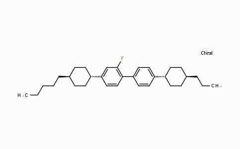 CAS No. 106349-49-9, 2-Fluoro-4-(trans-4-pentylcyclohexyl)-4'-(trans-4-propylcyclohexyl)biphenyl