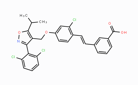 MC455248 | 278779-30-9 | 3-(2,6-二氯苯基)-4-(3'-羧基-2-氯二苯乙烯-4-基)氧甲基-5-异丙基异恶唑