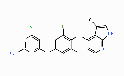 CAS No. 867017-68-3, 6-Chloro-4-N-[3,5-difluoro-4-[(3-methyl-1H-pyrrolo[2,3-b]pyridin-4-yl)oxy]phenyl]pyrimidine-2,4-diamine