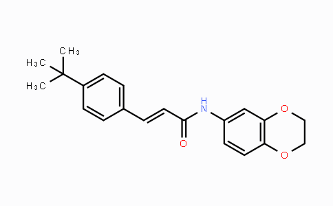 DY455264 | 545395-94-6 | (2E)-N-(2,3-二氢-1,4-苯并二噁英-6-基)-3-[4-(1,1-二甲基乙基)苯基]-2-丙酰胺