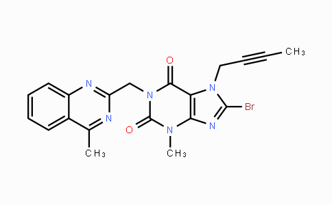 CAS No. 853029-57-9, 1-[(4-methylquinazolin-2-yl)methyl]-3-methyl-7-(2-butyn-1-yl)-8-bromoxanthine 