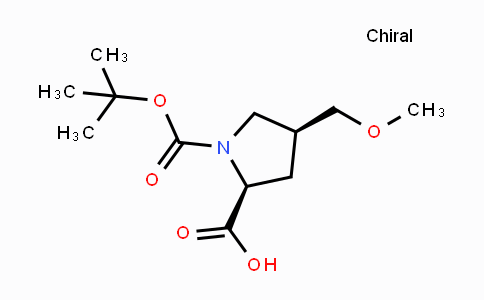 CAS No. 1378388-16-9, (2S,4S)-4-(Methoxymethyl)-1,2-pyrrolidinedicarboxylic acid 1-(1,1-dimethylethyl) ester