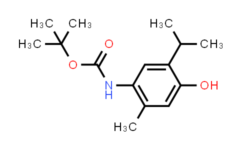CAS No. 185063-82-5, (4-Hydroxy-5-isopropyl-2-methyl-phenyl)-carbamic acid tert-butyl ester