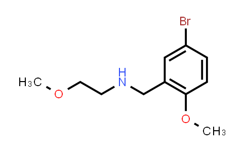 CAS No. 880812-26-0, (5-Bromo-2-methoxybenzyl)-(2-methoxyethyl)amine