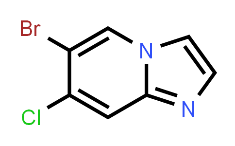 CAS No. 1303890-45-0, 6-Bromo-7-chloroimidazo[1,2-a]pyridine