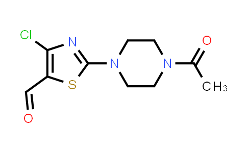 CAS No. 914348-66-6, 4-Chloro-2-(1-acetyl-4-piperazinyl)-5-thiazolecarboxaldehyde