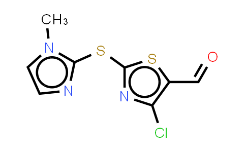 CAS No. 914348-72-4, 4-Chloro-2-(1-methylimidazolyl-2-thio)-5-thiazolecarboxaldehyde
