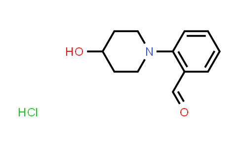 CAS No. 1185302-49-1, 2-(4-Hydroxypiperidin-1-yl)benzaldehyde hydrochloride