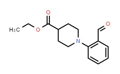 CAS No. 259683-56-2, 1-(2-Formylphenyl)piperidine-4-carboxylic acid ethyl ester