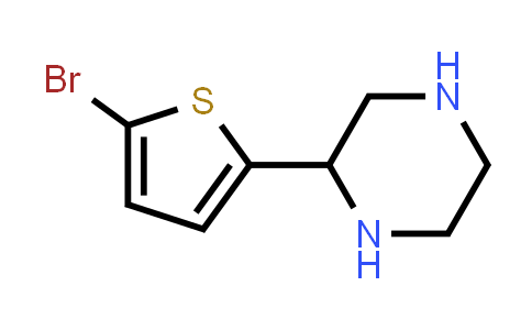 CAS No. 111760-29-3, 2-(5-Bromothiophen-2-yl)piperazine