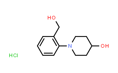 CAS No. 1189437-95-3, 1-(2-Hydroxymethylphenyl)piperidin-4-ol hydrochloride
