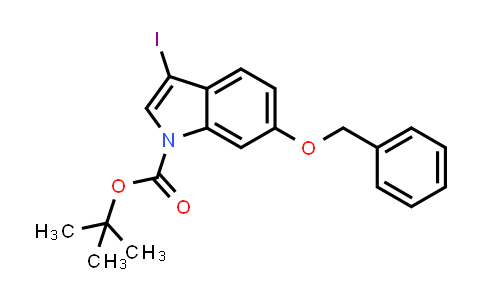 CAS No. 914349-30-7, 6-Benzyloxy-3-iodoindole-1-carboxylic acid tert-butyl ester