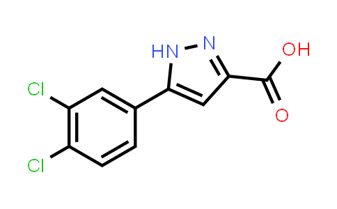 CAS No. 276684-04-9, 5-(3,4-Dichlorophenyl)-1H-pyrazole-3-carboxylic acid
