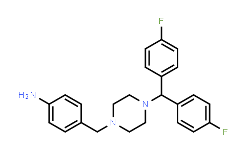 CAS No. 914349-63-6, 4-{4-[Bis(4-fluorophenyl)methyl]piperazin-1-ylmethyl}phenylamine