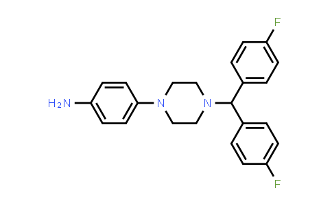 CAS No. 914349-65-8, 4-{4-[Bis(4-fluorophenyl)methyl]piperazin-1-yl}phenylamine