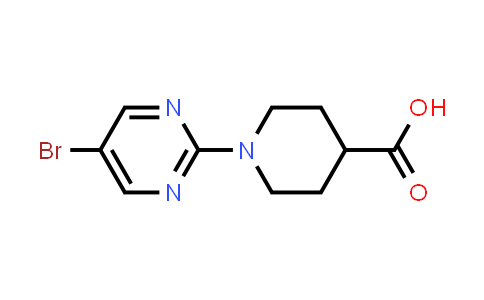 CAS No. 799283-92-4, 1-(5-Bromopyrimidin-2-yl)piperidine-4-carboxylic acid