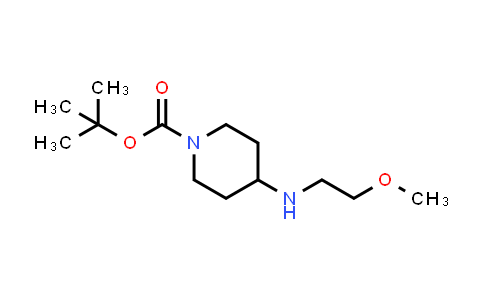 CAS No. 710972-40-0, 4-(2-Methoxyethylamino)piperidine-1-carboxylic acid tert-butyl ester