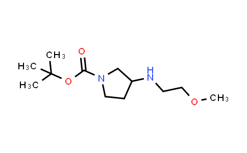CAS No. 887587-33-9, 3-(2-Methoxyethylamino)pyrrolidine-1-carboxylic acid tert-butyl ester