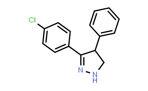 CAS No. 59074-26-9, 3-(4-Chlorophenyl)-4-phenyl-4,5-dihydro-1H-pyrazole
