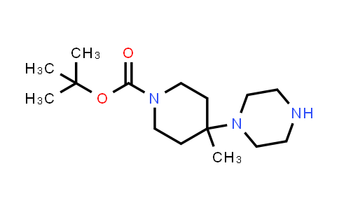 1185064-24-7 | 4-Methyl-4-piperazin-1-yl-piperidine-1-carboxylic acid tert-butyl ester