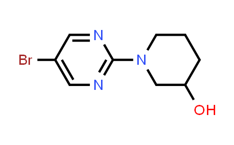 CAS No. 914347-67-4, 1-(5-Bromopyrimidin-2-yl)-3-piperidinol