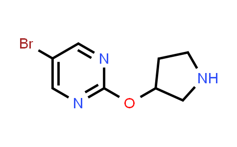 CAS No. 914347-82-3, 5-Bromo-2-(pyrrolidin-3-yloxy)pyrimidine