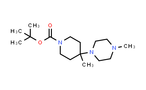 CAS No. 864369-94-8, 4-Methyl-4-(4-methylpiperazin-1-yl)piperidine-1-carboxylic acid tert-butyl ester