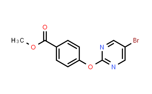 CAS No. 926304-76-9, 4-(5-Bromopyrimidin-2-yloxy)benzoic acid methyl ester
