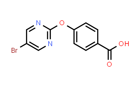 CAS No. 1086379-56-7, 4-(5-Bromopyrimidin-2-yloxy)benzoic acid