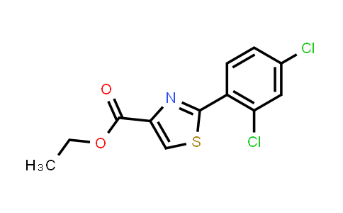 CAS No. 1185155-89-8, 2-(2,4-Dichlorophenyl)thiazole-4-carboxylic acid ethyl ester