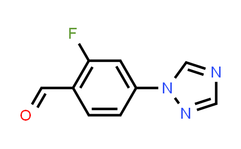 CAS No. 433920-89-9, 2-Fluoro-4-[1,2,4]triazol-1-yl-benzaldehyde