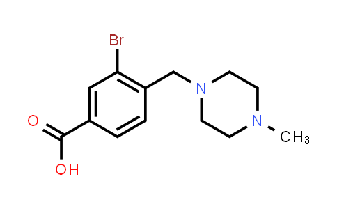 765269-29-2 | 3-bromo-4-((4-methylpiperazin-1-yl)methyl)benzoic acid