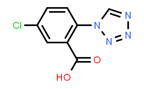CAS No. 449758-26-3, 5-chloro-2-tetrazol-1-yl-benzoic acid