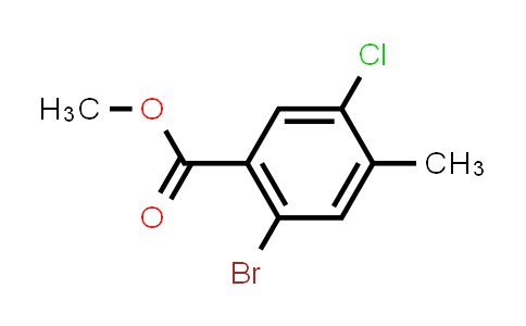 CAS No. 1061314-02-0, 2-Bromo-5-chloro-4-methyl-benzoic acid methyl ester