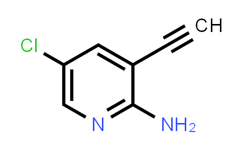 CAS No. 866318-88-9, 5-Chloro-3-ethynyl-pyridin-2-ylamine