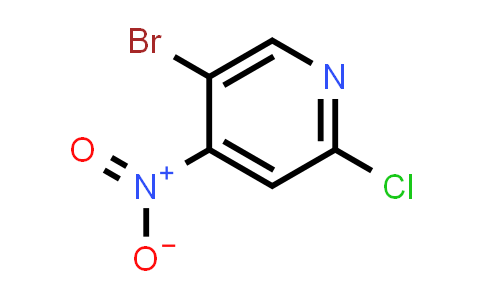 CAS No. 1082041-27-7, 5-Bromo-2-chloro-4-nitropyridine